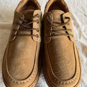 Camel Men's Tan Leather Shoes